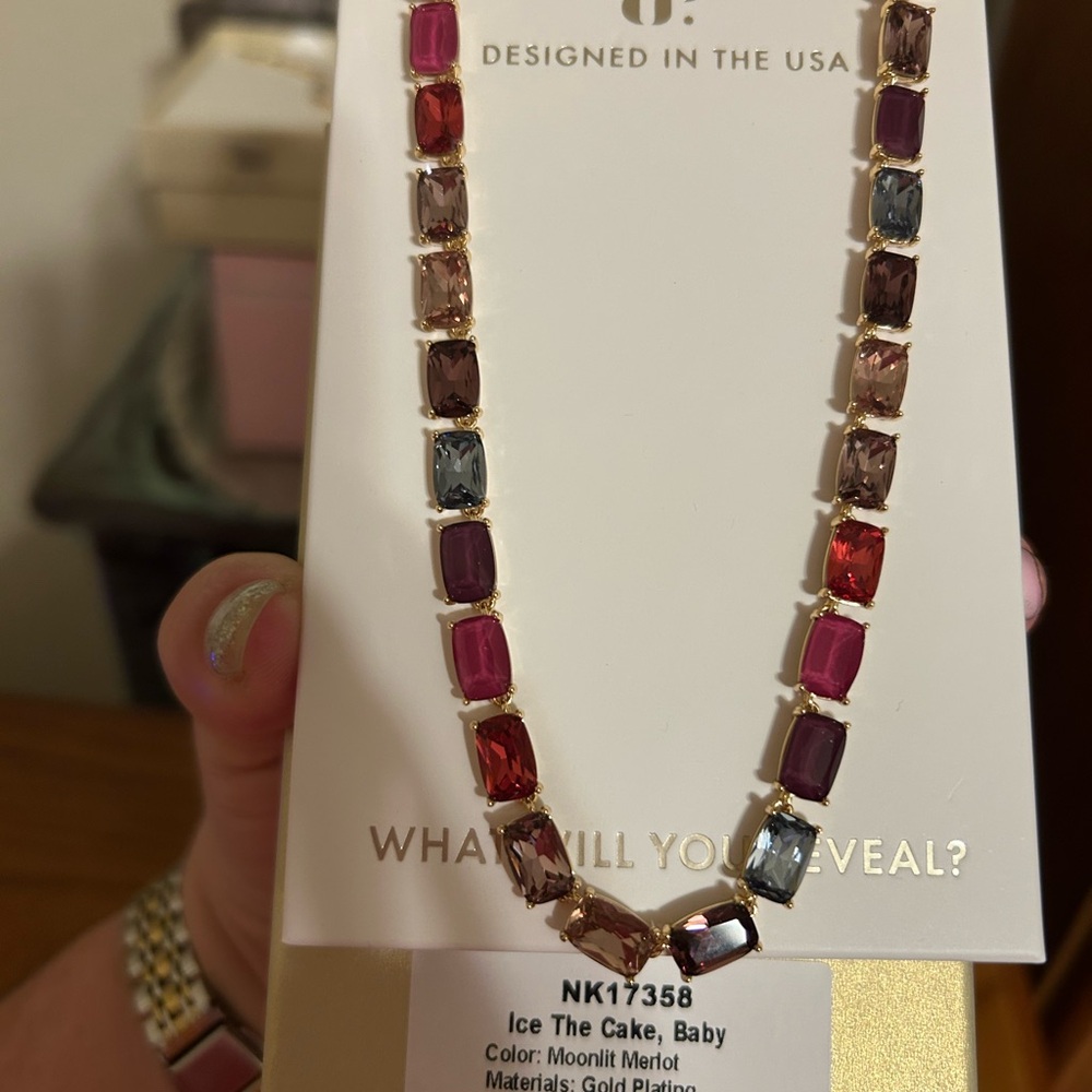 Jewel Candy Moonlit Merlot Necklace